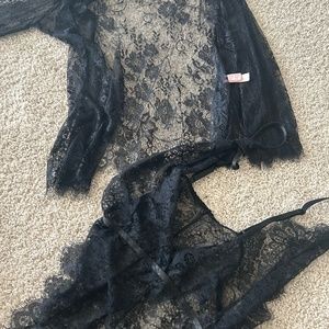 Black Lace lingerie set - NEW